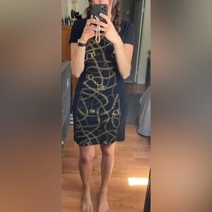 Michael Kors Black Garment with Gold Accents dress